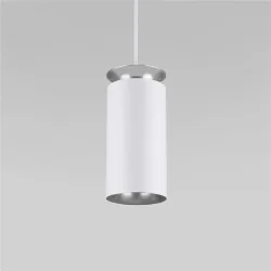 Подвесной светодиодный светильник DLS021 9+4W 4200К белый матовый/серебро (045502)