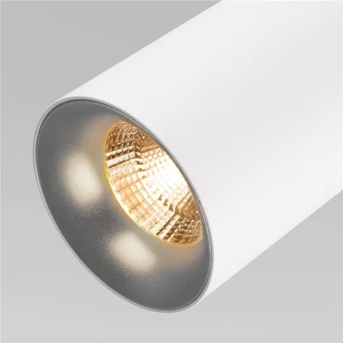 Подвесной светодиодный светильник DLS021 9+4W 4200К белый матовый/серебро - фото 3