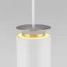 Подвесной светодиодный светильник DLS021 9+4W 4200К белый матовый/серебро - фото 4