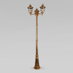 Diadema F/3 черное золото уличный трехрожковый светильник на столбе IP44 GLYF-8046F/3 (030678)