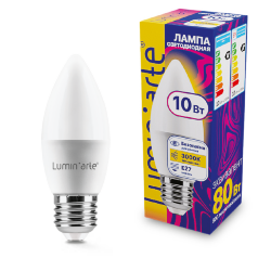 Светодиодная лампа Luminarte LSTD-C37-10W3KE27 10Вт 3000K E27