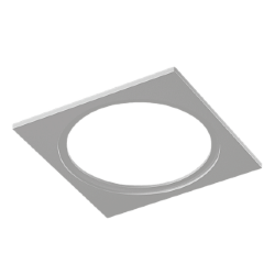 Рамка для серии COMBO 1 квадратная, белая, COMBO-1S1-WH 004144