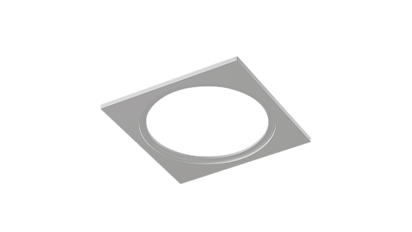 Рамка для серии COMBO 1 квадратная, белая, COMBO-1S1-WH - фото