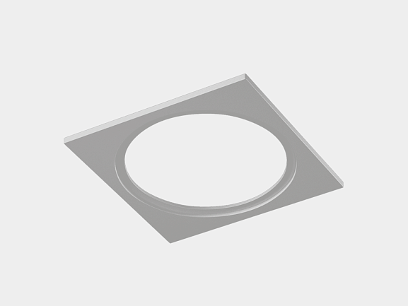 'Рамка для серии COMBO 1 квадратная, белая, COMBO-1S1-WH - фото