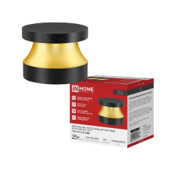 Светильник уличный светодиодный на столб ТБУ-CITY LID-25BL 25Вт 3000/4000/6500К 90x120мм черный IP54 IN HOME