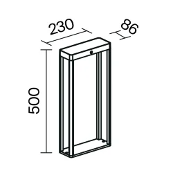 Ландшафтный светильник Пир / Pir 3000K 2Вт IP 54 (Графит) OSL456FL-L2GF3K