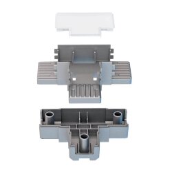 Т-образный алюминиевый соединитель профиля 7050 серый