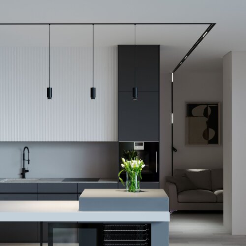 Basic System Трековый светильник GU10 Nubis (черный) - Фото 4