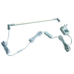 ULM-F31-5.5W-WW IP20 SILVER Светильник светодиодный поворотный для интерьерного освещения, В комплекте с адаптером, Длина 39 см, Материал корпуса алюминий, цвет серебро, Теплый белый свет, Упаковка-картонная коробка.