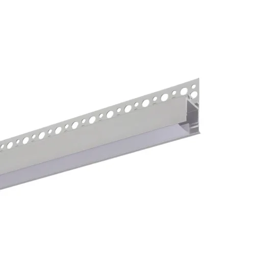 Алюминиевый профиль встраиваемый в гипсокартон 187 (белый, 2000x42,5x20 мм с рассеивателем) - фото III