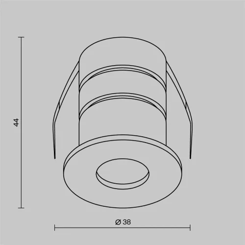Потолочный светильник Залив / Cove 4000K 2Вт IP 65 (Белый) O511DL-L2W4K - фото 8