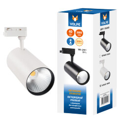 ULB-Q276 40W-3000К WHITE Светильник-прожектор светодиодный трековый, 3800 Лм Теплый белый свет 3000К, Корпус белый.