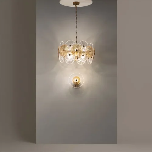 Подвесной светильник Aster E14х8 (Золото) - фото 6