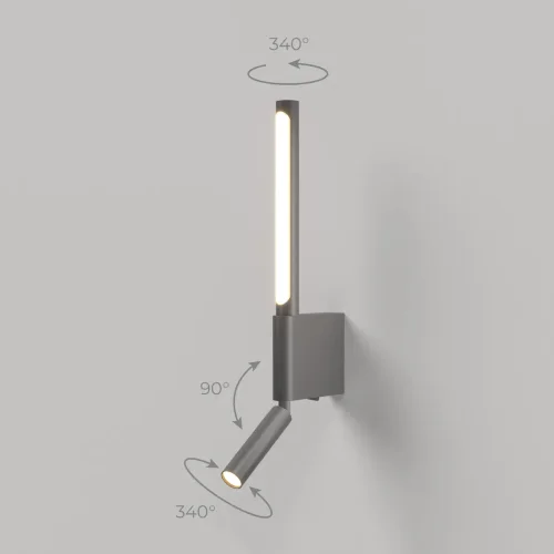 Настенный светодиодный светильник Sarca LED 40111/LED графит - фото 6