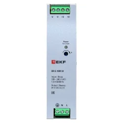 Блок питания на дин рейку 75Вт Uвх 220В AC Uвых 24В DC постоянного тока EKF DR-E-75W-24