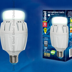 LED-M88-30W-NW-E27-FR ALV01WH Лампа светодиодная с матовым рассеивателем, Материал корпуса алюминий, Цвет свечения белый, Серия Venturo