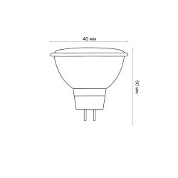 LED-JCDR-5W-6500K-GU5.3-FR-SLS Лампа светодиодная, Форма JCDR, матовая, Дневной свет 6500K