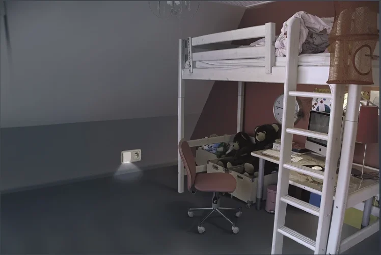 Ночник в розетку | 0.3W/3000K Датчик: Движение/Освещённость | - LEDVANCE LUNETTA Slim White. Фото 5