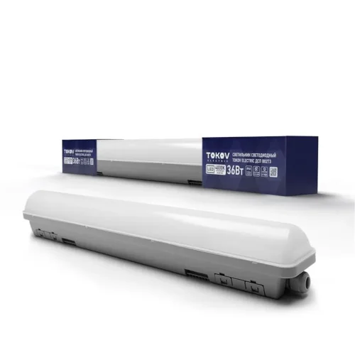 Светильник светодиодный ДСП B02Т3 36Вт 4000К IP65 3600лм подкл. в линию до 7штук TOKOV ELECTRIC TKE-DSP-B02T3-36-4K-IP65 - фото