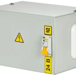 Ящик с понижающим трансформатором ЯТП 0.25 230/24В (2 авт. выкл.) IEK MTT12-024-0250