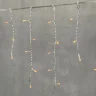 Гирлянда Бахрома 3,1 x 0,5 м Желтая 220В, 150 LED, Провод Прозрачный ПВХ, IP54. Фото 2.