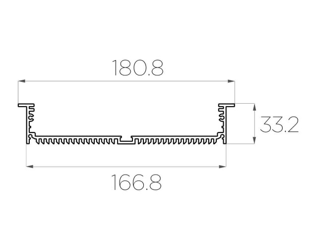 Профиль врезной алюминиевый LC-LPV-32180-2 Anod - фото 2