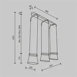 Подвесной светильник Cabaret 3000К 20Вт (Латунь)
