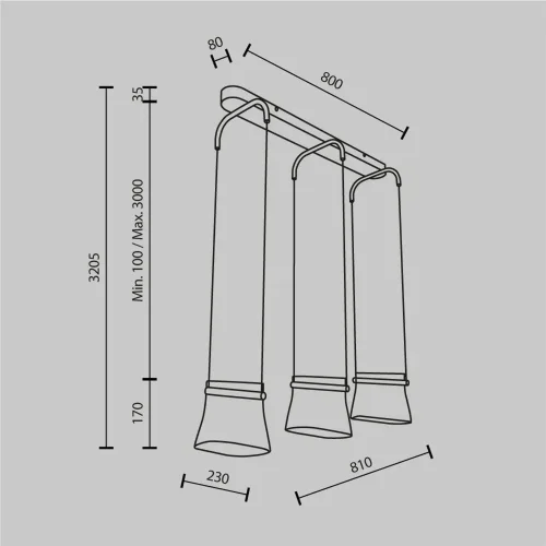 Подвесной светильник Cabaret 3000К 20Вт (Латунь) - фото 4