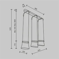 Подвесной светильник Cabaret 3000К 20Вт (Латунь)