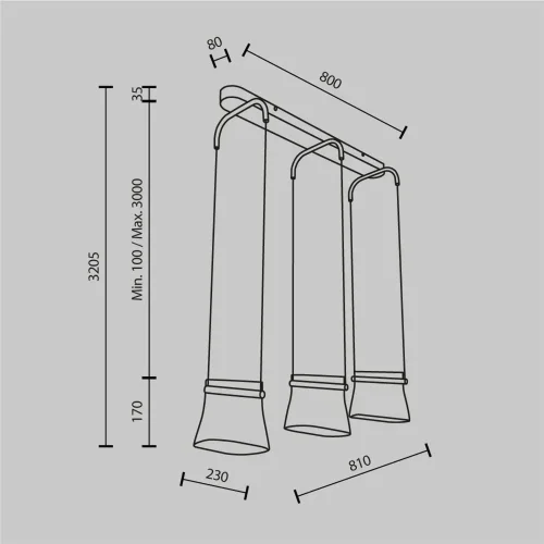 Подвесной светильник Cabaret 3000К 20Вт (Латунь) - фото 11