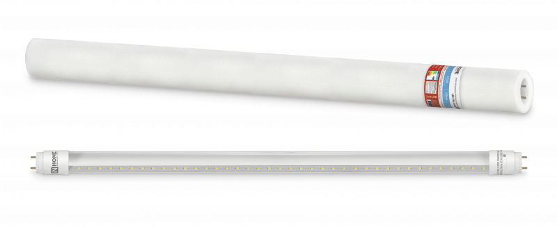 Лампа светодиодная LED-T8R-П-PRO 10Вт 230В G13R 6500К 1000Лм 600мм прозрачная поворотная IN HOME - Фото 2