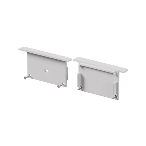 Комплект заглушек (для профиля ALM-6332-S-2M) 2 шт. (Белый) - фото