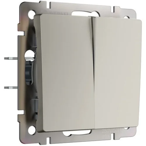 Перекрестный выключатель двухклавишный (дымчатый) W1223004 - фото