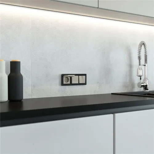 Перекрестный выключатель двухклавишный (дымчатый) W1223004 - фото 5