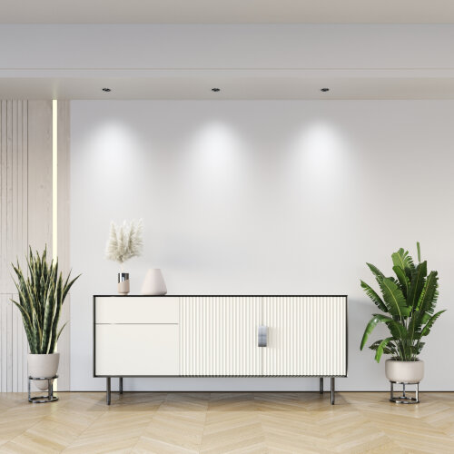 DK2510-WB Встраиваемый светильник SPACE со светодиодом d65 220V 8W 38° 4000К IP20 белый/черный алюминий. Фото 8