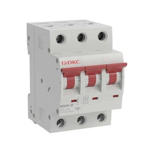 Выключатель автоматический модульный 3п C 10А 6кА MD63N YON MD63N-3PC10 - фото