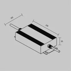Источник напряжения PSL008 48В 600Вт IP67 832001 (Серебро)