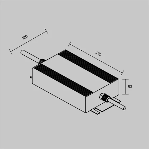 Источник напряжения PSL008 48В 600Вт IP67 832001 (Серебро) 832001 - фото 4