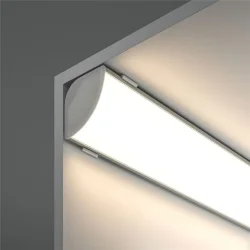 Алюминиевый профиль накладной угловой 30×30 (Серебро, 2 м), ALM-3030B-S-2M (Серебро)