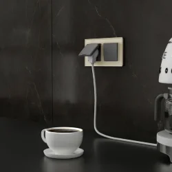 Рамка из стекла на 2 поста Favorit молочный W0021141