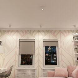 Светильник накладной IP 20, 10 Вт, GU5.3, LED, белый/хром, пластик, Denkirs DK3090-WH+CH