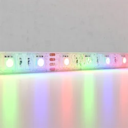 Светодиодная лента 24В 5050 14,4Вт/м Цветная (RGB) 5м IP65 (Белый) 10175