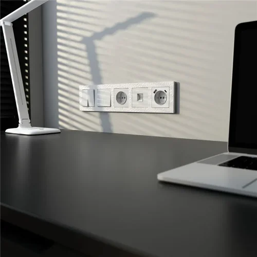 Рамка из поликарбоната на 5 постов Hammer белый W0052401 - фото 2