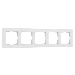 Рамка из поликарбоната на 5 постов Hammer белый W0052401