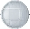 Светильник ЛОН 94 807 NBL-R2-100-E27/WH 1х100Вт E27 IP54 (аналог НПБ 1102 бел. круг с решеткой 100Вт) Navigator 94807 - фото