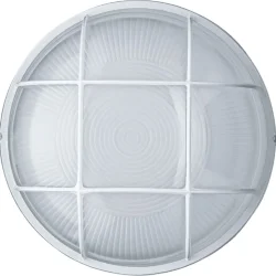 Светильник ЛОН 94 807 NBL-R2-100-E27/WH 1х100Вт E27 IP54 (аналог НПБ 1102 бел. круг с решеткой 100Вт) Navigator 94807
