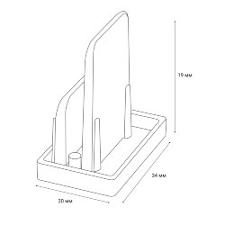UFB-Q122 C21 WHITE 1 POLYBAG Заглушка торцевая типа G, Белая.