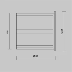 Встраиваемый светильник Limo 3000К 3Вт IP 65 (Черный)