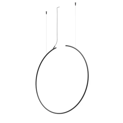 Шинопровод Arity подвесной круглый D800мм вертикальный (Черный) TRX233-RV-D800-B - фото