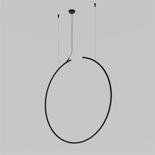 Шинопровод Arity подвесной круглый D800мм вертикальный (Черный) TRX233-RV-D800-B - фото 3